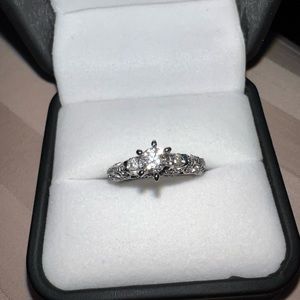 a 4/5 Carat Diamond Solitaire 14 KT Solid Gold Engagement Ring